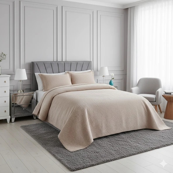 NUBUK YATAK ÖRTÜSÜ TEK KİŞİLİK İSTANBUL TAŞ ürün görseli