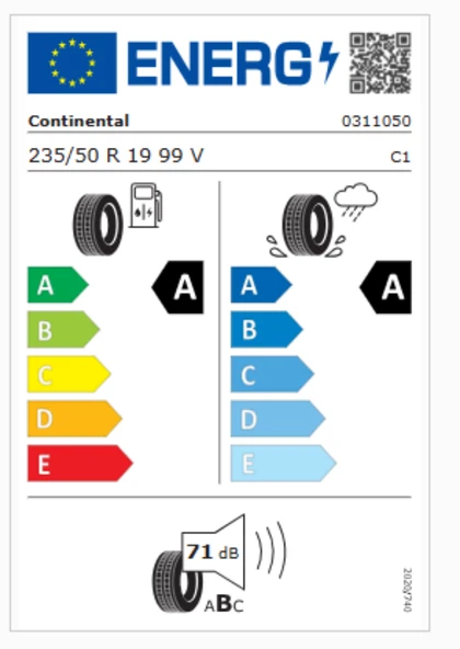 Continental EcoContact6 235/50R19 99V 4x4 Yaz Lastiği (Üretim Yılı : 2025 ) ürün görseli