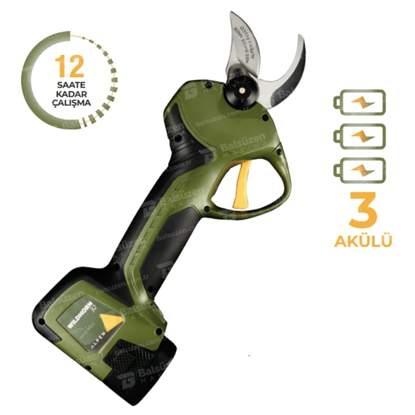Alpen Wildhorn 32 Sensörlü 3 Akülü Budama Makası 32 Mm - Resim 4