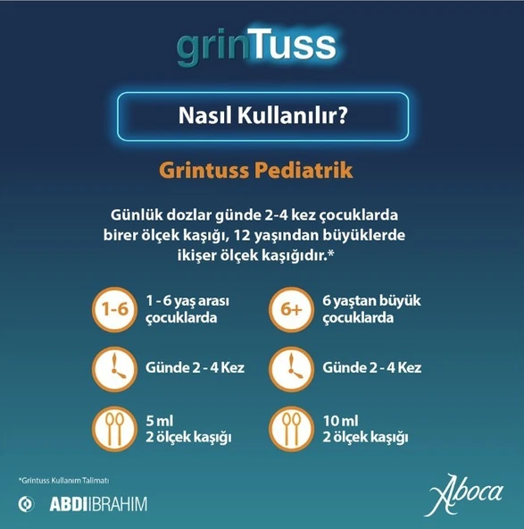 Grintuss Pediatrik Öksürük Şurubu 128 Gr - Resim 5