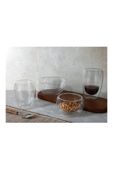 Porland Çift Cidarlı 2'li Kase 300ml - 2