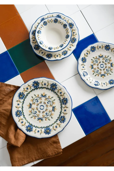 PORSER Tucsan Bloom Fulya 24 Parça 6 Kişilik Yemek takımı - Resim 3