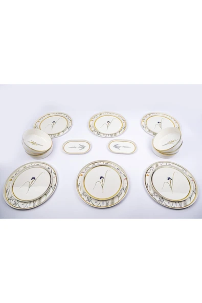 Porland Botanical (desen3) Yemek Takımı 6 Kişilik 20 Parça - 3