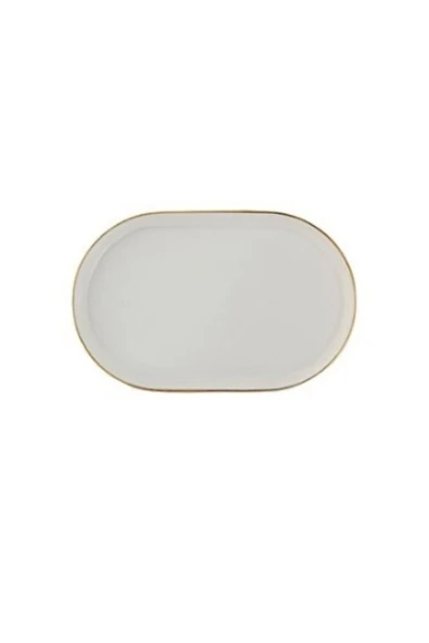 Porland Chopin Altın Serisi 32cm Oval Kayık Tabak