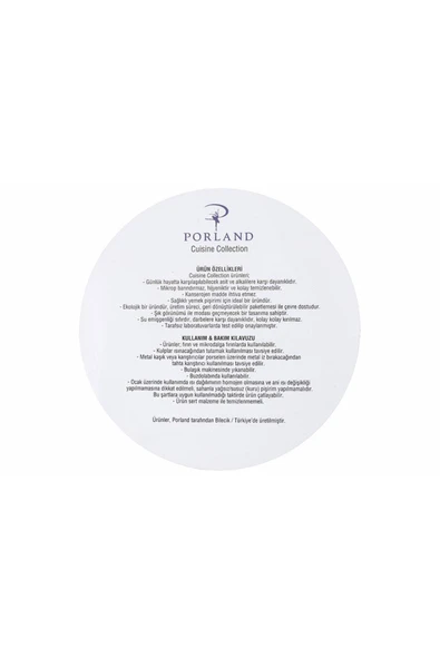 Porland Porselen Beyaz Sahan Set 21cm - 17cm - 14cm - 2