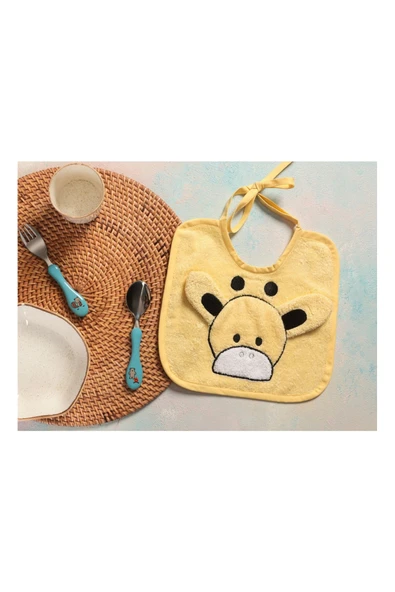 Porland Giraffe Sarı Mama Önlüğü