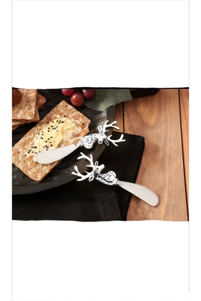 Porland Deerest Silver 2 Adet Tereyağı Bıçağı 18 cm - 2