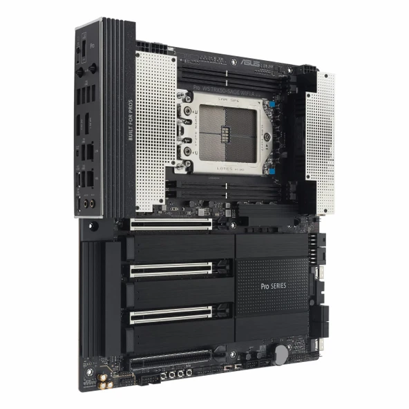 Asus Pro WS TRX50-Sage WiFi A DDR5 (6400MHz)OC M.2 USB-C PCIe 5.0 TR5 CEB Anakart - Resim 3