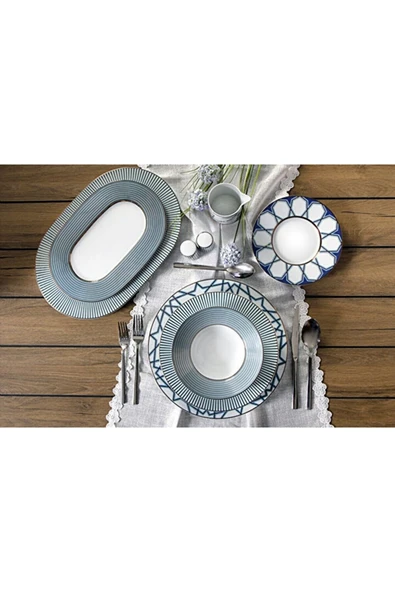 Porland Seal 60 Parça 12 Kişilik Yemek Takımı 04a P021427