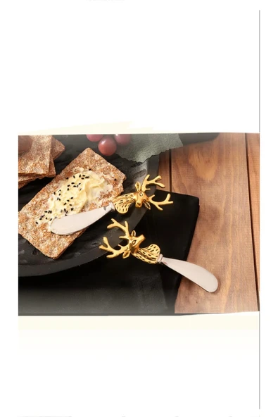 Porland Deerest Golden 2 Adet Tereyağı Bıçağı 18 cm - 2