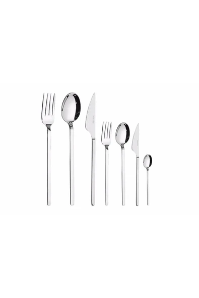 Porland Virgo Çatal Kaşık Bıçak Takımı 84 Parça 12 Kişilik