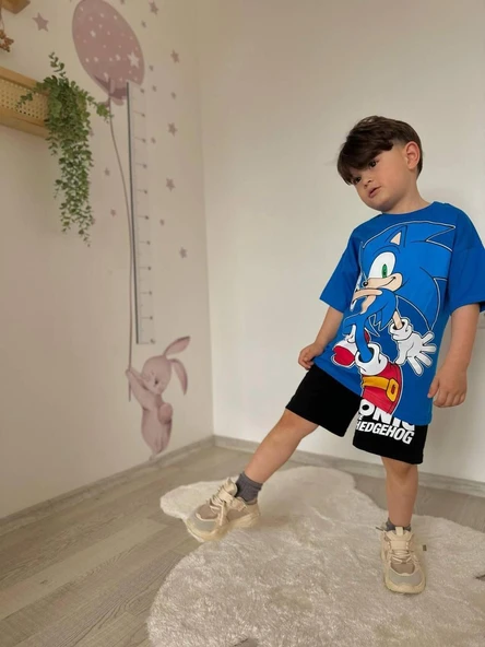 Cg Kids Sonic Baskılı Erkek Çocuk Alt Üst Takım - 4