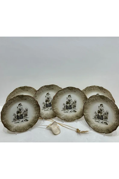 PORSER Ella 6'lı Servis Tabağı 27 cm - Resim 3