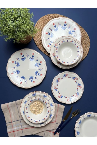 PORSER Pamela Yemek Takımı 6 Kişilik 24 Parça FLY24YKPRS1055