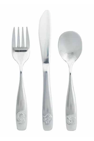 Porland Mini Animals Çocuk Çatal-kaşık-bıçak Seti 3 Parça - 2