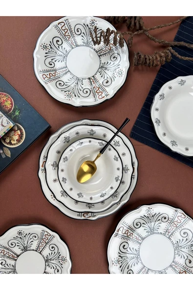 PORSER Helen Yemek Takımı 6 Kişilik 24 Parça FLY24YKPRS1058 - 4