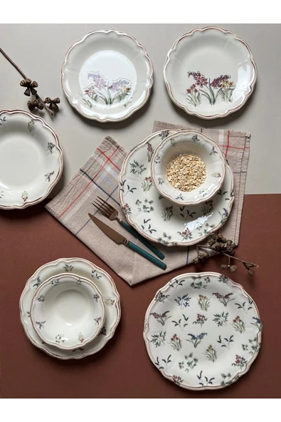 PORSER Amber Yemek Takımı 6 Kişilik 24 Parça FLY24YKPRS1056 - Resim 2