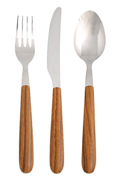 Porland Acacia Çatal Kaşık Bıçak Takımı 18 Parça