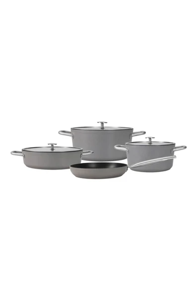 Porland VALOS GRİ  TENCERE TAKIMI 7 PARÇA