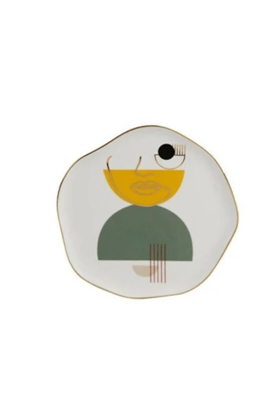 Porland Abstract Serisi 21cm Düz Tabak 6'lı Desen1 ürün görseli 1