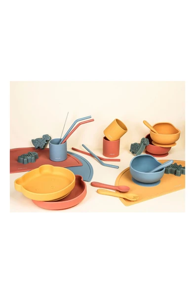 Porland Fancy Dusty Clay Bebek Matı 4'lü 45 cm - 2