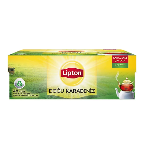 Lipton Doğu Karadeniz Demlik Poşet Çay 48'li 153 G x 3 Adet - Resim 2