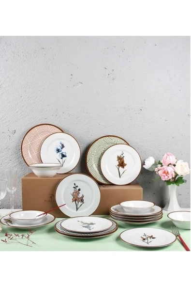 Porland Azelya 24 Parça 6 Kişilik Yemek Takımı - 2