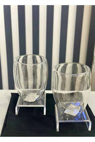 Porland Bennie Çift Cidarlı 2'li Bardak 280 ml ürün görseli 1