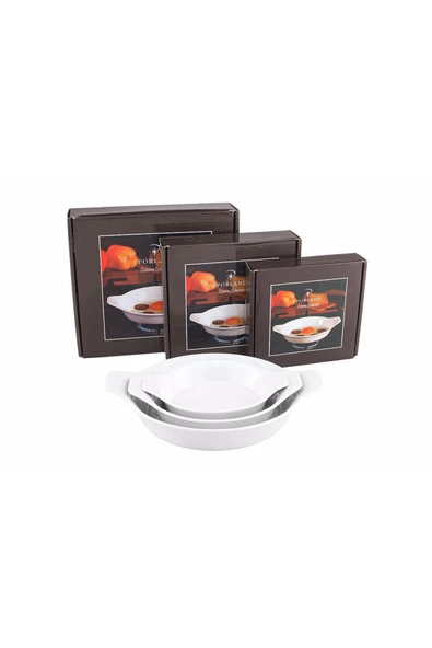 Porland Beyaz Sahan Takımı 3 Parça 21-17-14 Cm 04a P022146