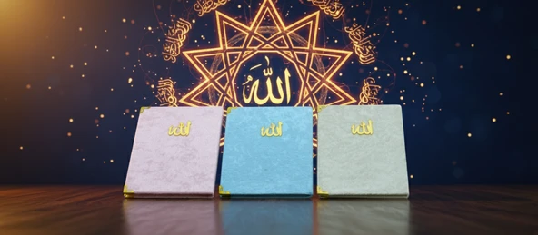 Kadife Kapaklı 3 Adet Yasini Şerif ve Dualar Seti (12,5x16,5cm) S2 - 3