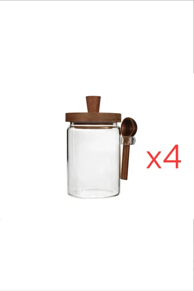 Porland Olyvia 4'lü Saklama Kabı Kaşıklı 550ml