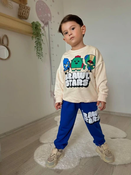 Cg Kids Brawl Stars Erkek Çocuk Takım 3 Iplik Süper Kalite