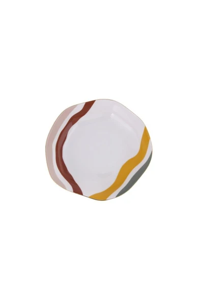 Porland Abstract Çukur Tabak 21cm