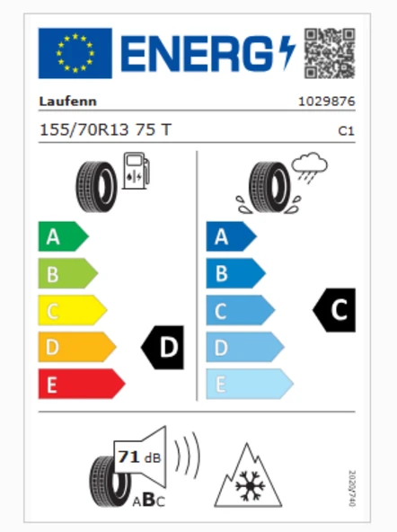Laufenn 155/70R13 75T G FIT 4S LH71  Otomobil 4 Mevsim Lastiği (Üretim Yılı: 2024) ürün görseli