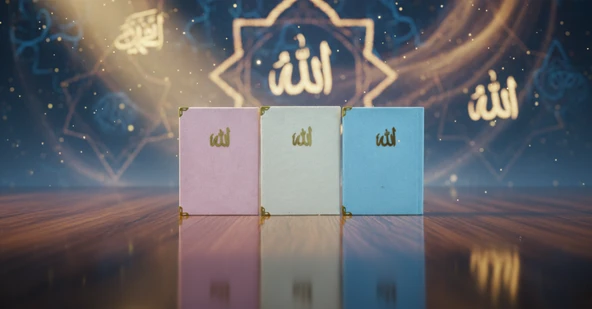 Kadife Kapaklı 3 Adet Yasini Şerif ve Dualar Seti (12,5x16,5cm) S2