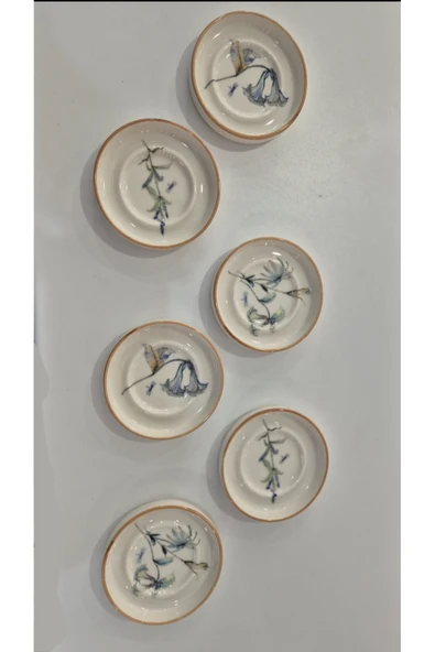 PORSER Verde Bloom 6 Parça Çay Tabağı - Resim 2