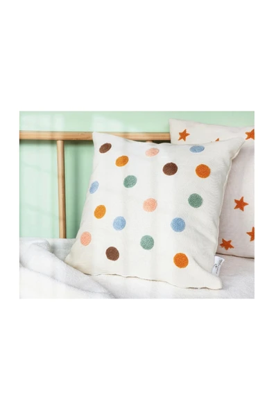 Porland Puantiyeli Punch Yastık 35x35cm