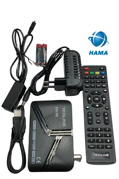 SNRELK HAMA redline FULL HD UYDU ALICISI ÇİFT USB MİNİ UYDU ALICISI ürün görseli 1