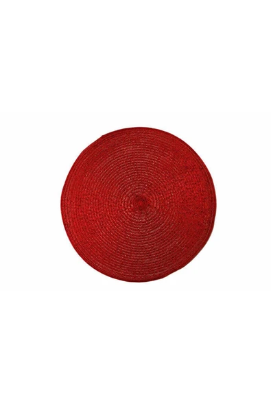 Porland Tessa Kırmızı Simli Amerikan Servis 38 Cm