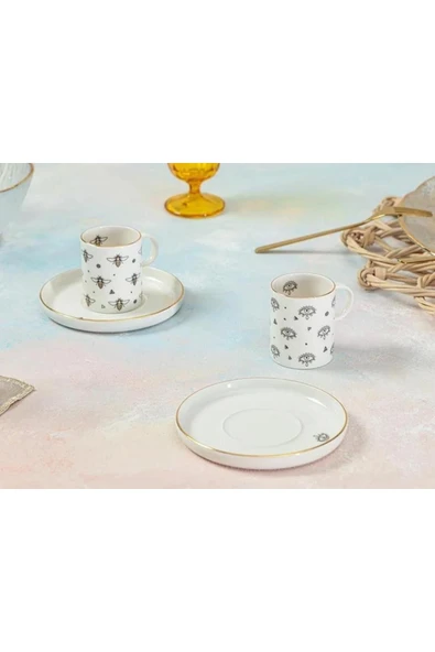 Porland Ruby Veni Vidi 2 Kişilik Kahve Takımı 85cc 04ral002632