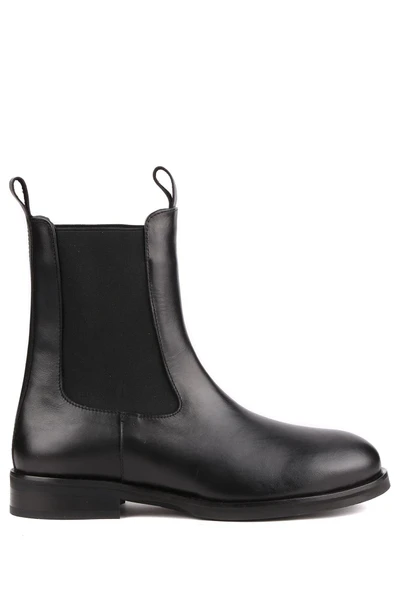 Stato - Siyah Hakiki Deri Kadın Bot ürün görseli 1