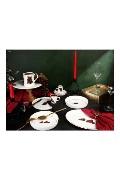 Porland Ruby Bear Kayık Tabak 28 cm - Resim 4