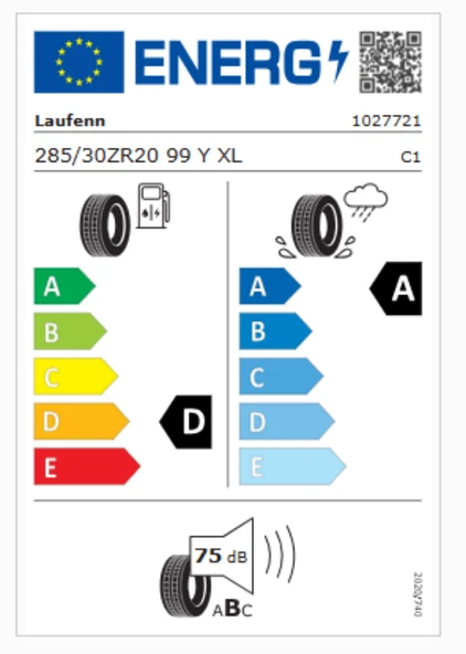 Laufenn 285/30R20 XL 99Y Z FIT EQ LK03  Otomobil Yaz Lastiği (Üretim Yılı: 2024)