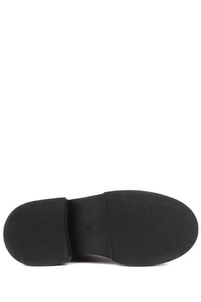 Stato - Siyah Hakiki Deri Fermuarlı Kadın Postal Bot - Resim 7