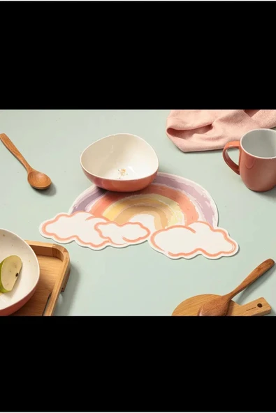 Porland Ballet Gökkuşağı Bebek Amerikan Servis 36x21 cm - 2