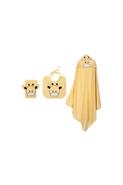 Porland Giraffe Sarı Mama Önlüğü - 4