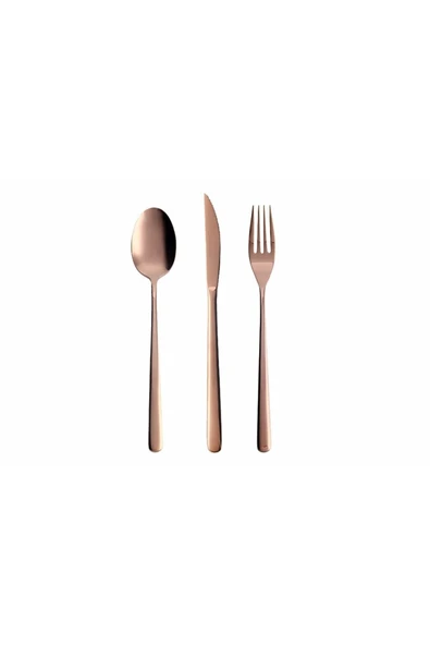 Porland Roxen Bakır Çatal Kaşık Bıçak Takım 84 Parça - 2