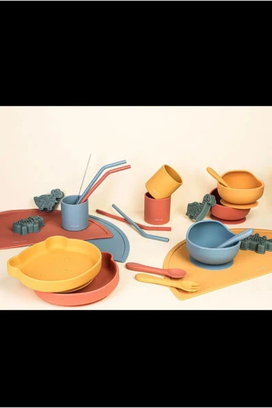 Porland Fancy Hardal Bebek Slikon Tabana Yapışan Mama Kasesi 12 cm - 3