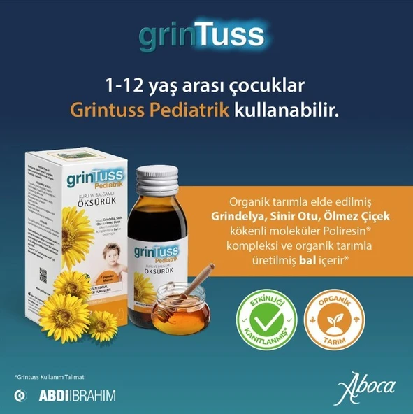 Grintuss Pediatrik Öksürük Şurubu 128 Gr - Resim 6