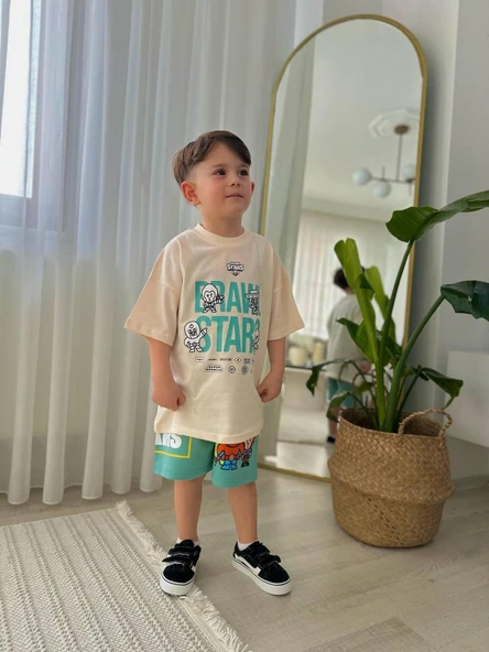 Cg Kids Brawl Stars Karakterleri Erkek Çocuk Şortlu Alt Üst Takım